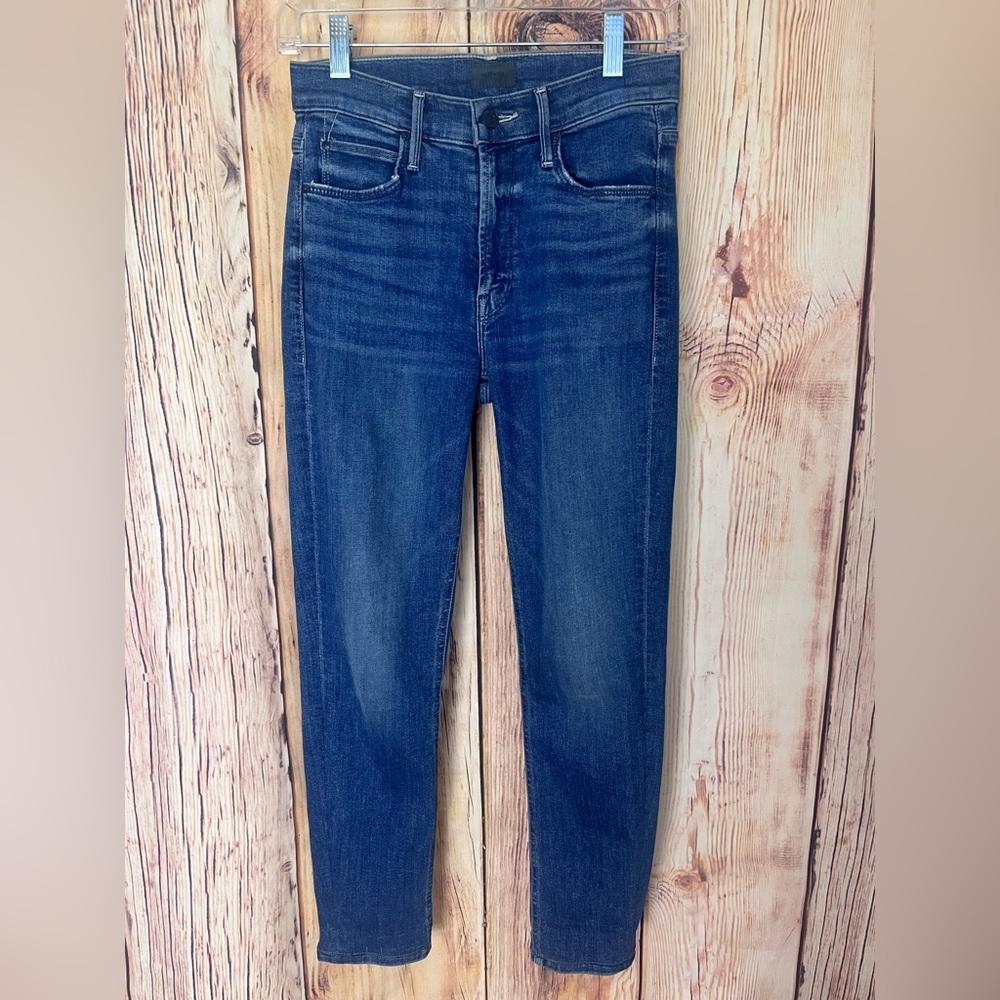 Mother Mid Rise Dazzler Ankle Jeans Wish Upon A Star Size 24 Straight Leg